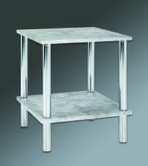 Mørtens Furniture Kavna mizica Brant, 47 cm, beton / krom