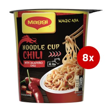 MAGGI Chili rezanci v lončku, 8 x 63 g