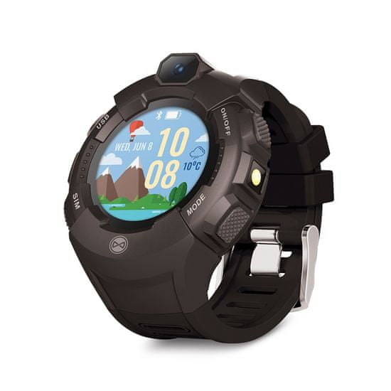 Forever KW-400 otroška ura, WiFi, GPS, kamera, črna