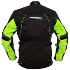 Cappa Racing Tekstilna motoristična jakna UNISEX ROAD, črna/zelena S