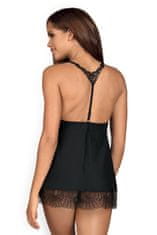 Obsessive Ženski erotičen top Chiccanta babydoll, črna, L/XL