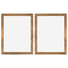 Vidaxl Foto okvirji 2 kosa 90x70 cm trden predelan les in steklo