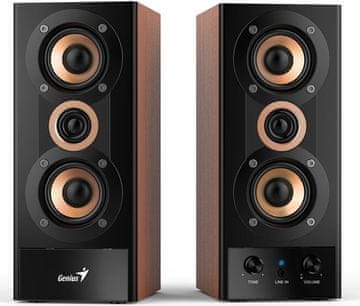 Genius SP-HF800A II stereo zvočniki, leseni - Odprta embalaža