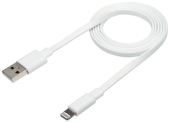 Xtorm Flat USB to Lightning Cable (1 m) CF010, bel