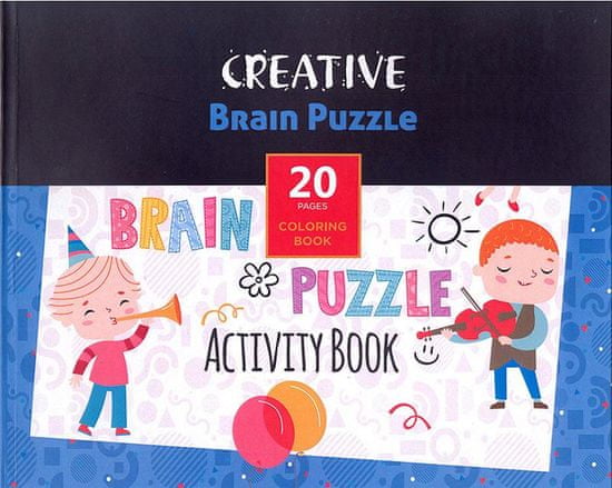 Creative Brain Puzzle pobarvanka, 20 listov