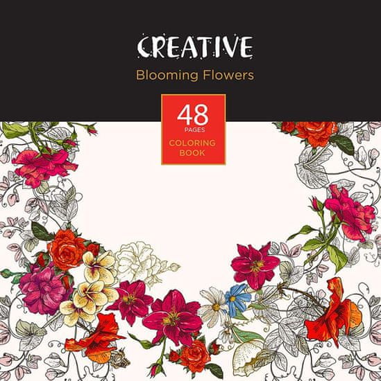 Creative Blooming Flowers pobarvanka, 48 listov