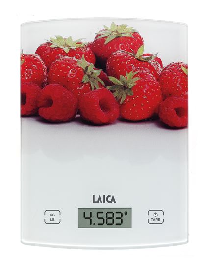 Laica KS1029W digitalna kuhinjska tehtnica, rdeče sadje