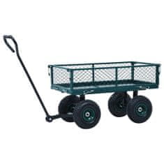 shumee Vrtni ročni voziček zelen 250 kg