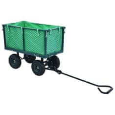 shumee Vrtni ročni voziček zelen 350 kg