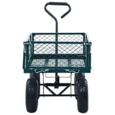 shumee Vrtni ročni voziček zelen 250 kg