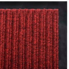 Greatstore PVC Predpražnik Rdeče Barve 90 x 150 cm