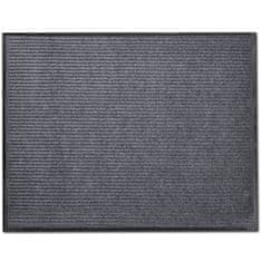 Greatstore PVC Predpražnik Sive Barve 90 x 60 cm