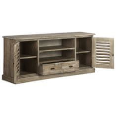Vidaxl TV omarica iz trdnega lesa indijske lipovke 145x35x60 cm
