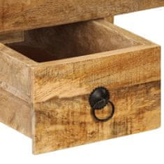 Vidaxl Miza z 2 predaloma 110x50x77 cm trden mangov les