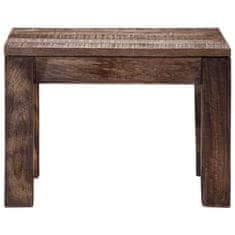 Vidaxl Klubska mizica 50x50x35 cm trden mangov les