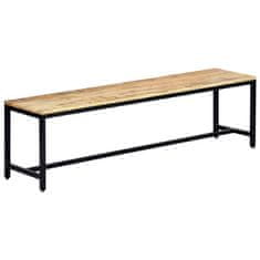 Vidaxl Jedilna klop 160 cm trden robusten mangov les