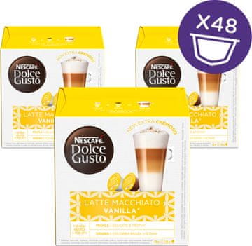 NESCAFÉ Dolce Gusto Latte Macchiato kava, aroma vanilije,153g (16 kapsul), trojno pakiranje - Odprta embalaža