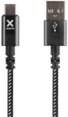 Xtorm kabel Nylon USB to USB-C Cable CX2051, 1 m, črn