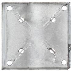 Vidaxl Talne konice 6 kosov srebrne 14x14x91 cm pocinkano jeklo