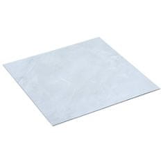 Vidaxl Samolepilne talne plošče 20 kosov PVC 1,86 m2 bel marmor