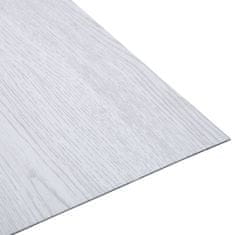 Vidaxl Samolepilne talne plošče 20 kosov PVC 1,86 m2 bele