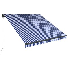 Vidaxl Ročna tenda s solarnimi LED lučkami 3,5 x 2,5 m