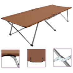 Vidaxl Kamp postelja 206x75x45 cm XXL rjava