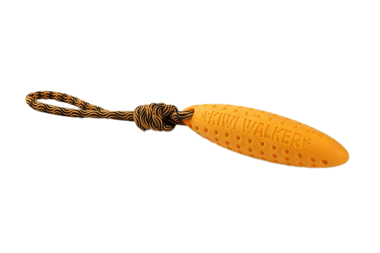 KIWI WALKER igrača za psa Zeppelin. TPR pena, 22 cm, oranžna
