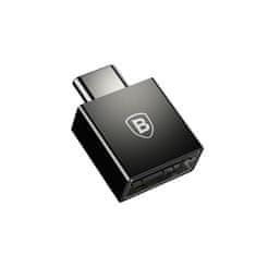 BASEUS CATJQ-B01 adapter tip-C in USB-A (f), črn