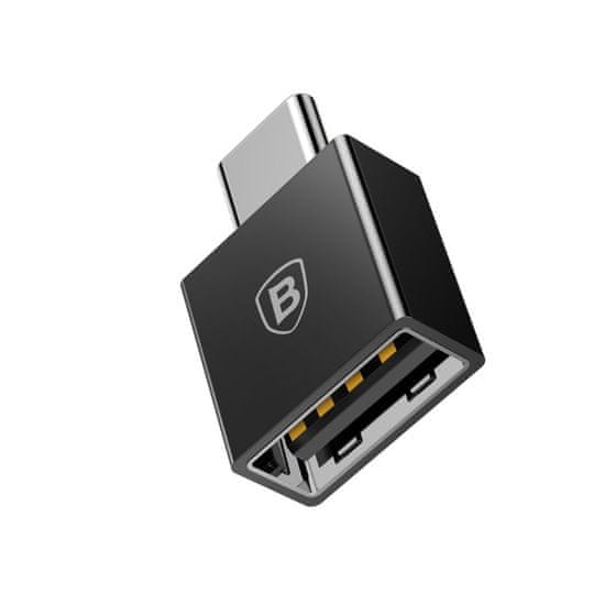 BASEUS CATJQ-B01 adapter tip-C in USB-A (f), črn