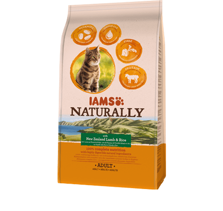 IAMS Naturally hrana za odrasle mačke, z novozelandsko jagnjetino in rižem, 700 g