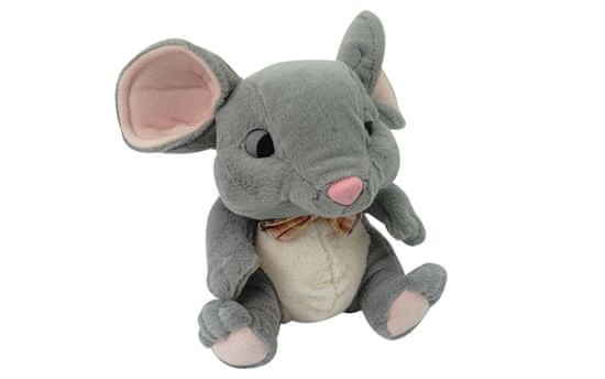 Decar miš, plišasta, s pentljo, 25 cm