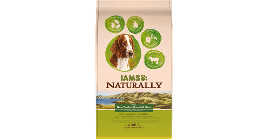 IAMS Naturally hrana za odrasle pse, z novozelandsko jagnjetino in rižem, 800 g