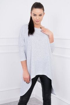 Kesi Ženska oversize bluza Demetra svetlo siva