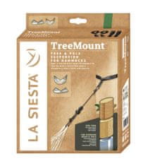 La Siesta TreeMount set za visečo mrežo, črn