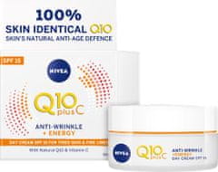 Nivea dnevna krema Anti-Wrinkle Q10 Plus C + Energy SPF 15, 50 ml