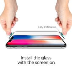 Spigen Full Cover zaščitno steklo za iPhone 11 Pro Max / XS Max, črna