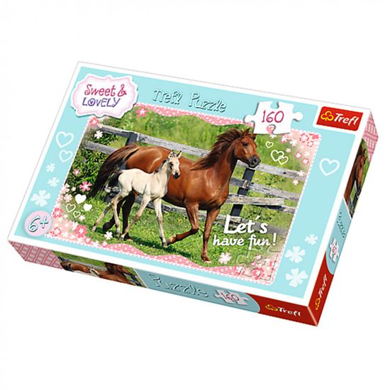 Trefl sestavljanka Sweet & Lovely, konji, 160 kosov