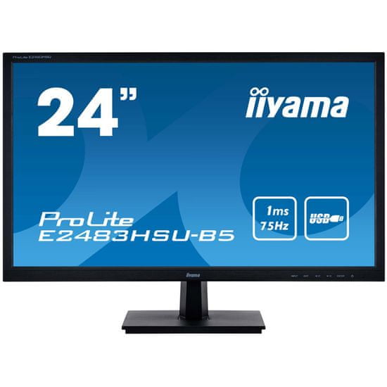 iiyama ProLite E2483HSU-B5 monitor, 60,96 cm (139914)