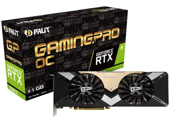 PALiT GamingPro OC GeForce RTX 2080 Ti, 11 GB GDDR6 grafična kartica