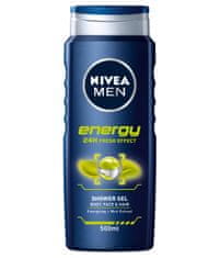 Nivea Men Energy gel za prhanje, 500 ml