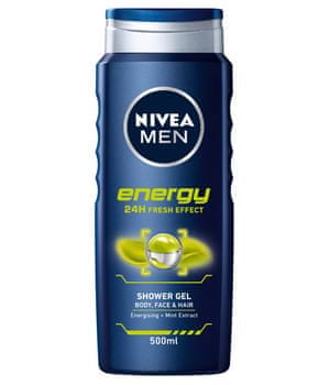 Nivea Men Energy gel za prhanje, 500 ml