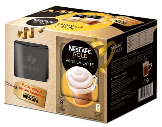 NESCAFÉ Vanilla instant kava, 296 g + skodelica gratis