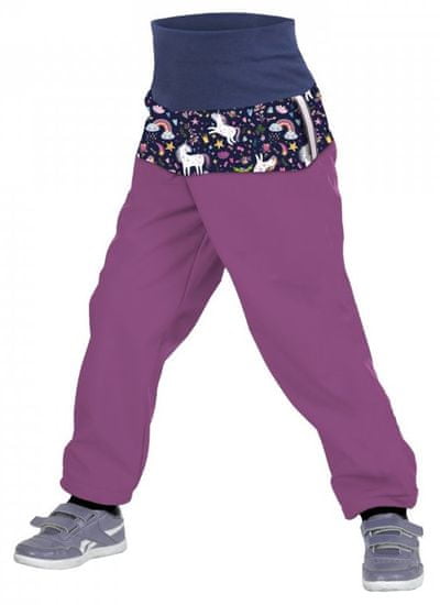 Unuo Slim Samorogi dekliške softshell hlače s flisom