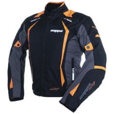 Cappa Racing Tekstilna motoristična jakna AREZZO, črna/oranžna XXL