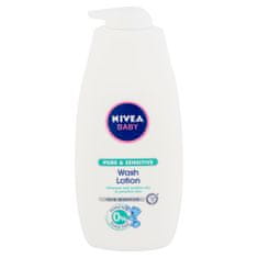 Nivea Baby Pure & Sensitive čistilni gel za obraz, telo in lase, 500 ml