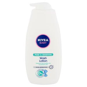 Nivea Baby Pure & Sensitive čistilni gel za obraz, telo in lase, 500 ml