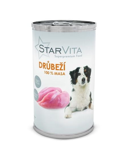 Starvita konzervirana hrana za pse, mleta perutnina, 1200 g