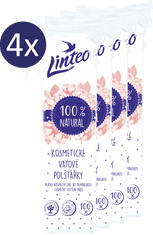 kozmetične blazinice Linteo, 4 x 100 kosov