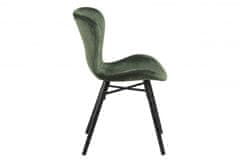 Design Scandinavia Jedilni stoli George (SET 2 kosa), temno zelena